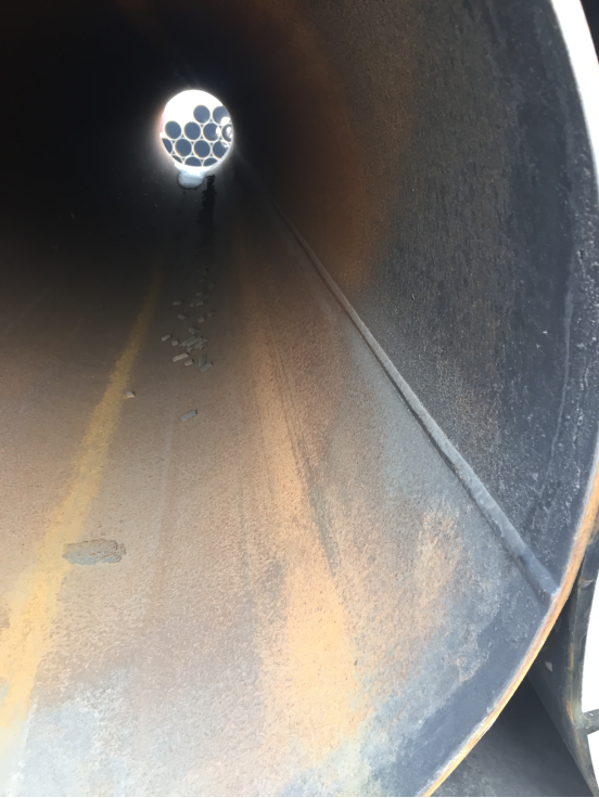 16 x 60 x tuyau d'acier galvanisé par 70, tuyau d'acier soudé en spirale de LSAW pour le pétrole